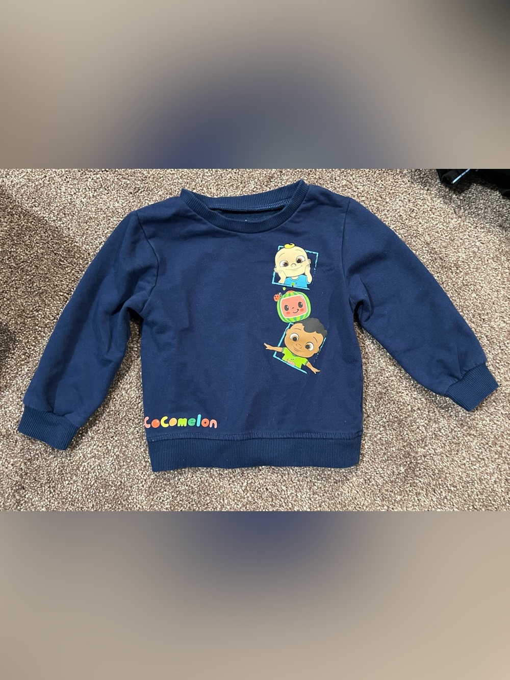 Navy Blue Cocomelon Baby Sweatshirt